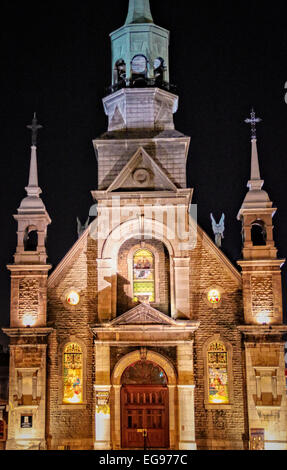 Die Notre-Dame de Bon Secours Kapelle in Old Montreal. Stockfoto