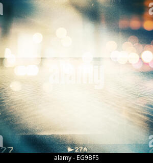 Sommer-Hintergrund im Stil von Lomography. Bild enthält Filmkorn. Stockfoto