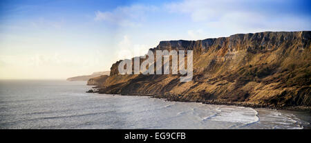 Brandy Bay Sonnenuntergang Landschaft in Dorset Stockfoto