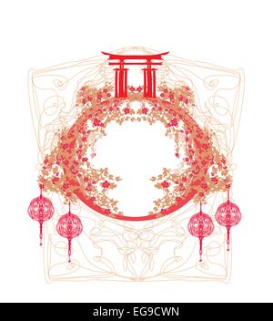 Chinesische Mid-Autumn Festival und Neujahr-Design-element Stock Vektor