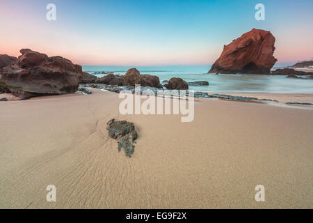 Portugal, Santa Cruz Beach, Penedo do Guincho Stockfoto