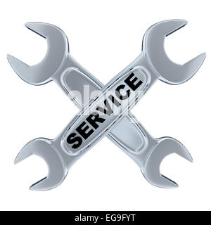 Reparatur von Werkzeugen, Symbol (in 3d gemacht, isoliert) Stockfoto