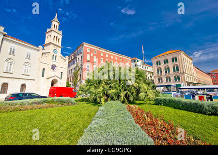 Stadt Split Natur und Architektur in Dalmatien, Kroatien Stockfoto