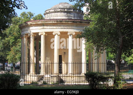 Antiken griechischen Tempel in Korfu, Griechenland Stockfoto