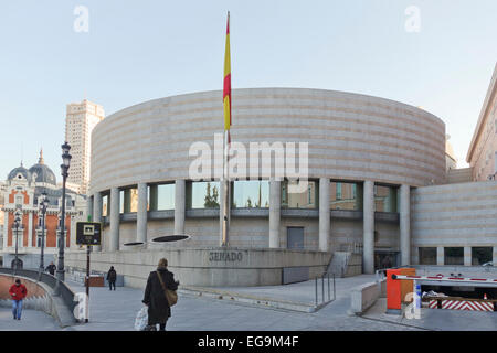 Das neue Gebäude des spanischen Senat, Oberhaus, Madrid, Spanien. Stockfoto