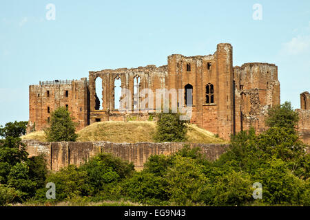 Kenilworth, England-August 1, 2013:Kenilworth Burg und elisabethanischen nahe sind am besten bekannt als das Haus von Robert Dudle Stockfoto