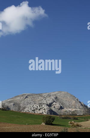 Andalusien-Berge in der Nähe von El Chorro Stockfoto