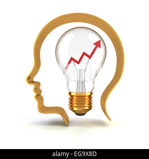 Verbesserungsvorschlag, 3d render Stockfoto