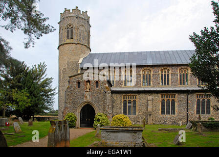 St. Nikolaus Kirche, Potter Heighan, Norfolk, England Stockfoto