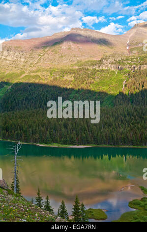 Lake Josephine, Grinnell Gletscher unterwegs, im Glacier-Nationalpark im US-Bundesstaat Montana. Stockfoto