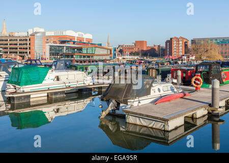 Die Marina am Brayford Pool, Lincoln, England, UK Stockfoto