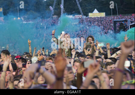 V Festival 2014 - Weston Park - Day 2 - Atmosphäre mit: Atmosphäre wo: Chelmsford, Großbritannien wenn: 17. August 2014 Stockfoto