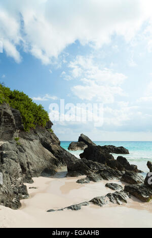 Horseshoe Bay Beach in Bermuda Stockfoto