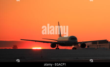 Boeing 767 C-GHLU Air Canada bei YOW Ottawa Kanada, 31. Januar 2015 Stockfoto