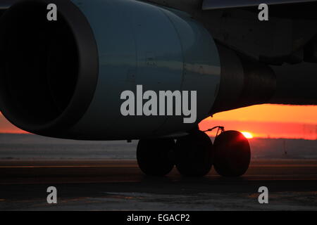 Boeing 767 C-GHLU Air Canada bei YOW Ottawa Kanada, 31. Januar 2015 Stockfoto