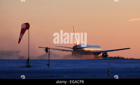 Boeing 767 C-GHLU Air Canada bei YOW Ottawa Kanada, 20. Februar 2015 Stockfoto