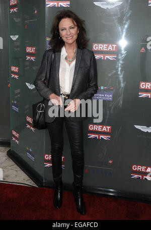 Los Angeles, Kalifornien, USA. 20. Februar 2015. Jacqueline Bisset Teilnahme an der großen britischen Film Empfang statt im The London West Hollywood in West Hollywood, Kalifornien am 20. Februar 2015. 2015. Credit: D. Long/Globe Fotos/ZUMA Draht/Alamy Live-Nachrichten Stockfoto