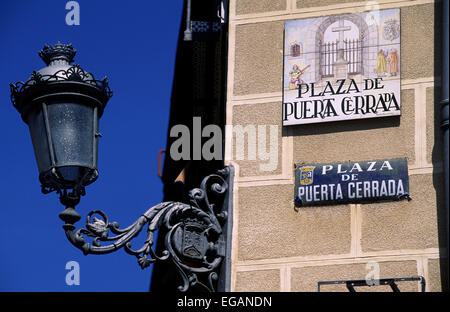 Spanien, Madrid, Plaza de Puerta Cerrada Stockfoto