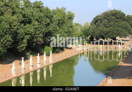 Canopus in Hadrians Villa in der Nähe von Rom, Italien Stockfoto