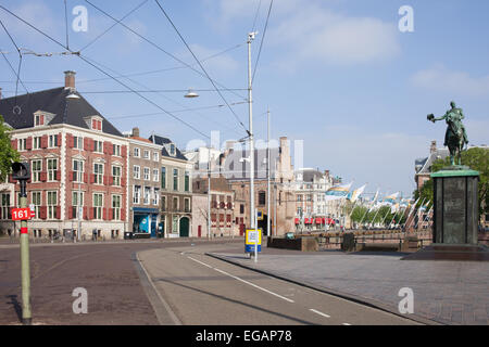 Buitenhof in der Innenstadt von Haag (Den Haag) in Holland, Niederlande. Stockfoto