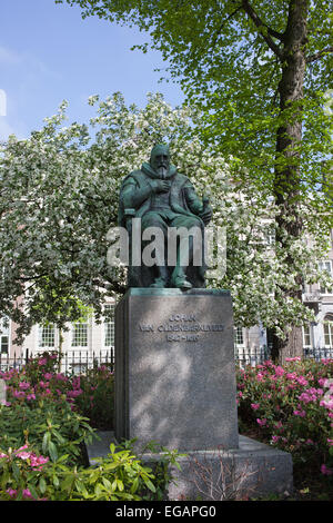 Johan van Oldenbarnevelt Denkmal in den Haag (Den Haag), Holland, Niederlande. Stockfoto