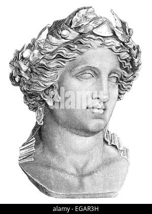 Nero oder Nero Claudius Caesar Augustus Germanicus, 37-68, römischer Kaiser von 54 bis 68, Stockfoto