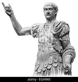 Trajan, Marcus Ulpius Traianus, Imperator Caesar Nerva Traianus Divi Nervae Filius Augustus; 53 - 117, römischer Kaiser Stockfoto