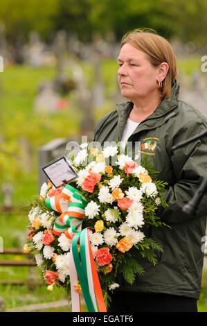 Republican Sinn Féin Gedenken Irische republikanische Toten, Belfast 24.04.2011 Stockfoto