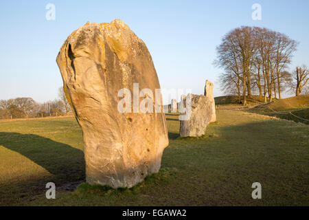Neolithische Steinkreis von Avebury und Henge, Wiltshire, England Stockfoto