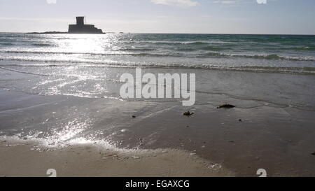 Rocco Tower, St Ouens Bucht, Jersey, Großbritannien Stockfoto