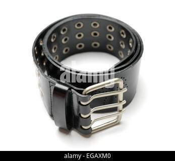 Gürtel, die isoliert auf weißem Hintergrund ausschneiden Stockfoto