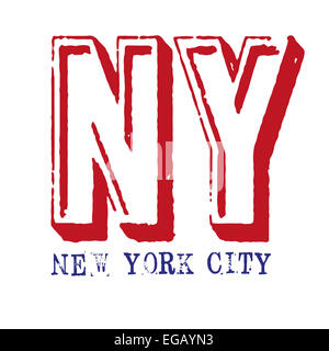 New York Typografie, Grafik t-shirt Stockfoto