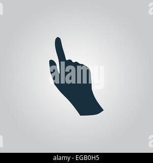 Cursor-Hand-Symbol Stockfoto