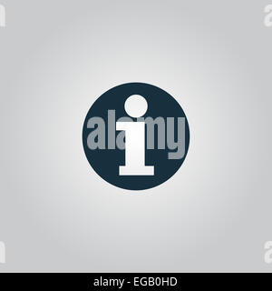 Hinweisschild. Vektor Icon. Stockfoto