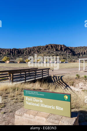 Fort Davis National Historic Site, Fort Davis, Texas, USA Stockfoto