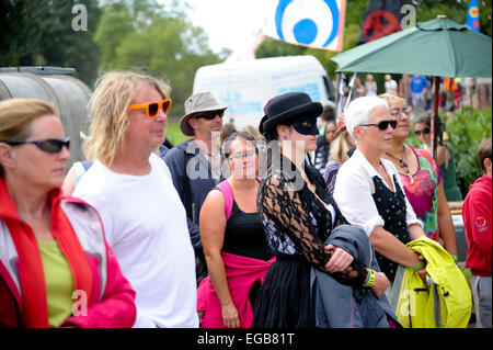 Schöne Tage Festival 2014 - Tag 3 - Auftritte Mitwirkende: Atmosphäre wo: Devon, Vereinigtes Königreich bei: 13. August 2014 Stockfoto