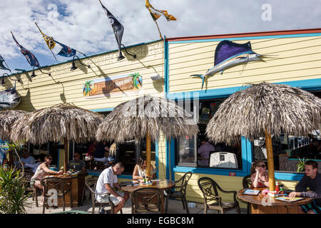 Jensen Beach Florida, Jensen Beach Boulevard, Mulligan's Beach House Bar & and Grill, Restaurant Restaurants Essen Essen Essen Essen gehen Cafe Cafés Bistro, al Stockfoto