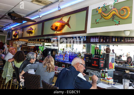 Jensen Beach Florida, Jensen Beach Boulevard, Mulligan's Beach House Bar & and Grill, Restaurant Restaurants Essen Essen Essen Essen gehen Cafe Cafés Bistro, int Stockfoto