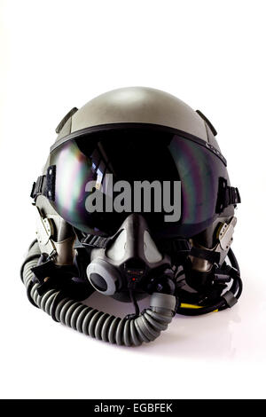 Flugzeug-Helm oder Flug Helm mit Sauerstoffmaske Stockfoto