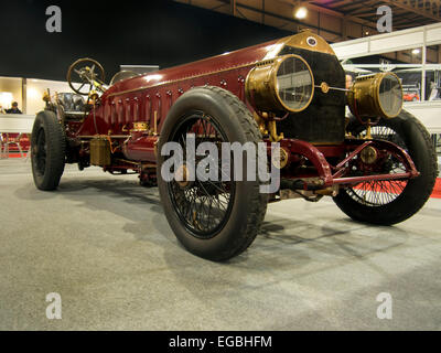 Warwickshire, UK. 21. Februar 2015. Fiat - Isotta-Frashini Land Geschwindigkeit Auto 1905 Credit: Martyn Goddard/Alamy Live News Stockfoto