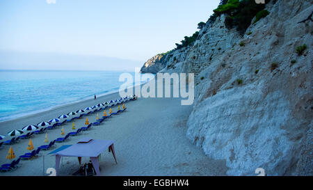 Egremni Beach, Insel Lefkada, Ionischen Meer, Griechenland Stockfoto