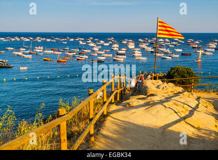 Calella de Palafrugell, Palafrugell. Costa Brava, Gerona. Katalonien, Spanien, Europa. Stockfoto