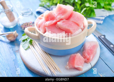 rohes Fleisch Stockfoto