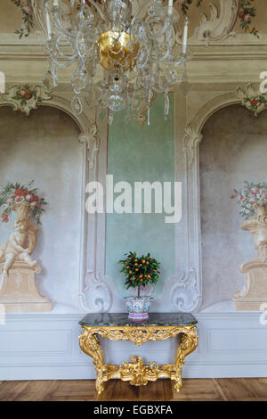 "Große Galerie", innere Rundale Palace Museum, Lettland Stockfoto