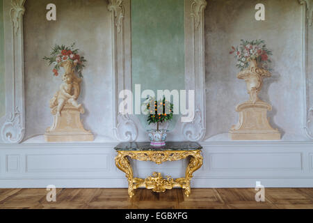 "Große Galerie", innere Rundale Palace Museum, Lettland Stockfoto