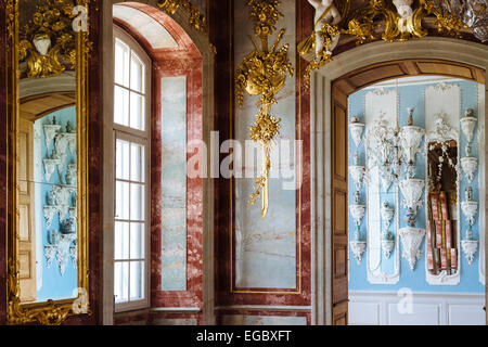 "Goldraum", innere Rundale Palace Museum, Lettland Stockfoto