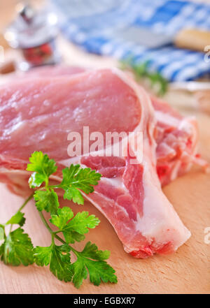 rohes Fleisch Stockfoto