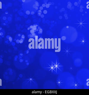 Blauer Hintergrund mit ein Bokeh für design Stockfoto