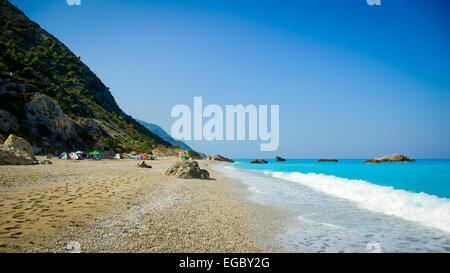 Kathisma Beach, Insel Lefkada, Griechenland Stockfoto