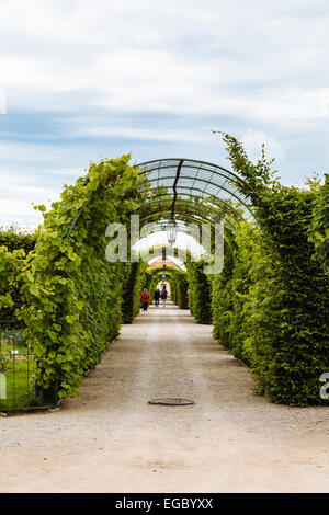 Formale Gärten, Rundale Palace Museum und Park, Lettland Stockfoto